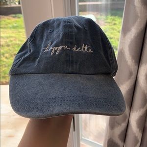 Light washed denim Kappa Delta baseball hat